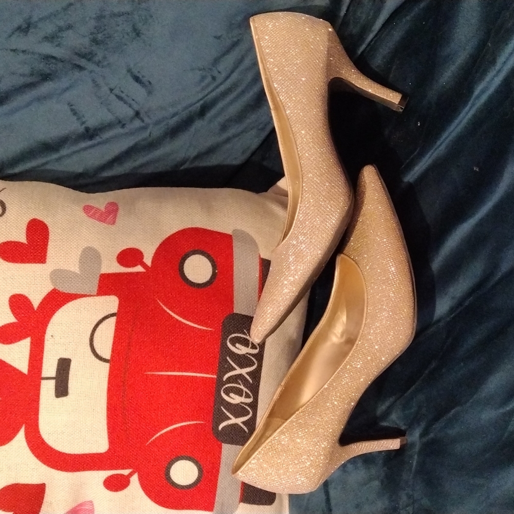Gold heels